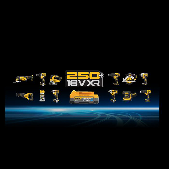 Compatible with all DEWALT 18V XR Tools and Chargers