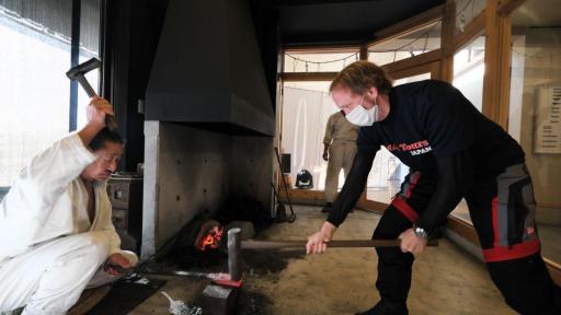 Image of Forging workshop at Cutler Sanshu & Seki Hamono Museum in Seki.