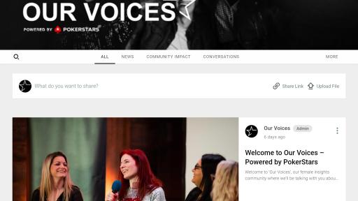 Image of Our Voices, a new female insights community