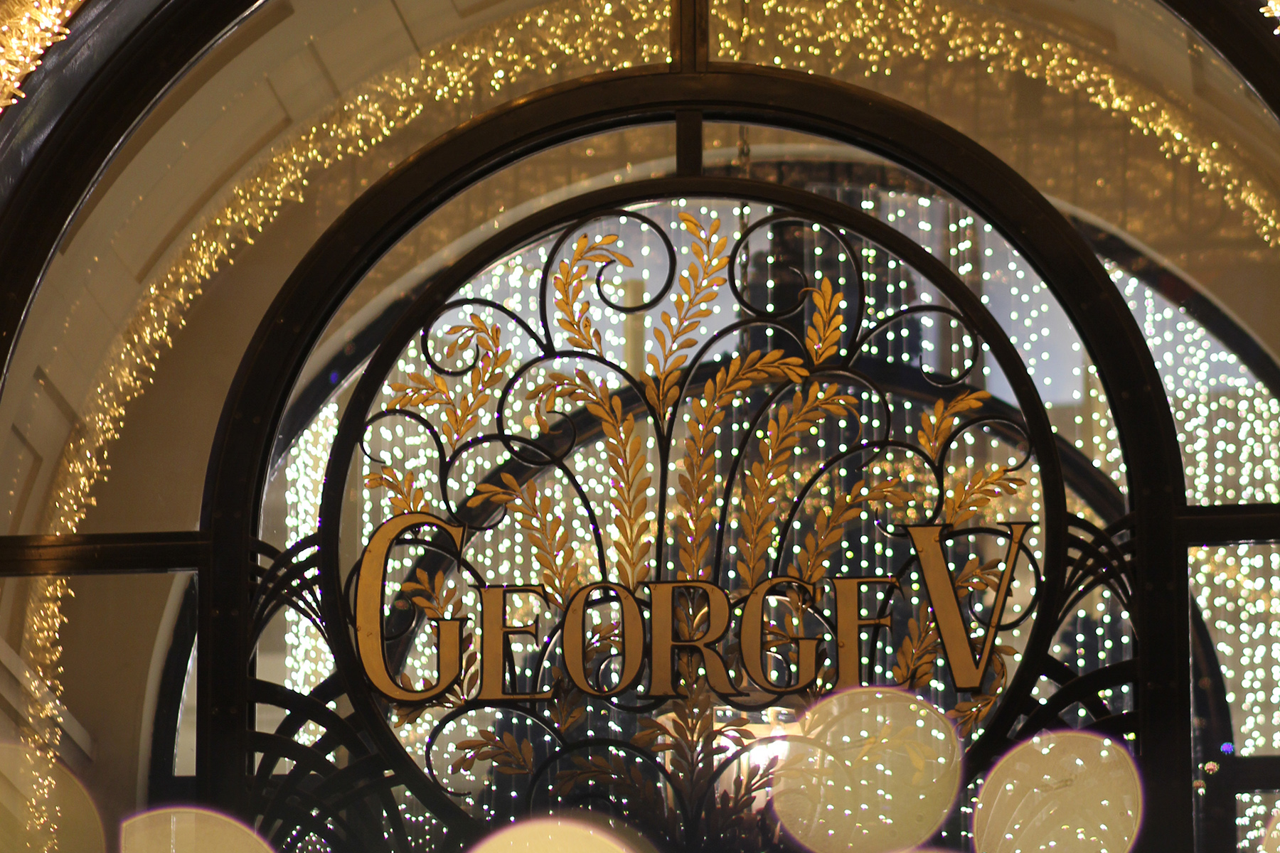 Facade of the hotel decorated for the festive season