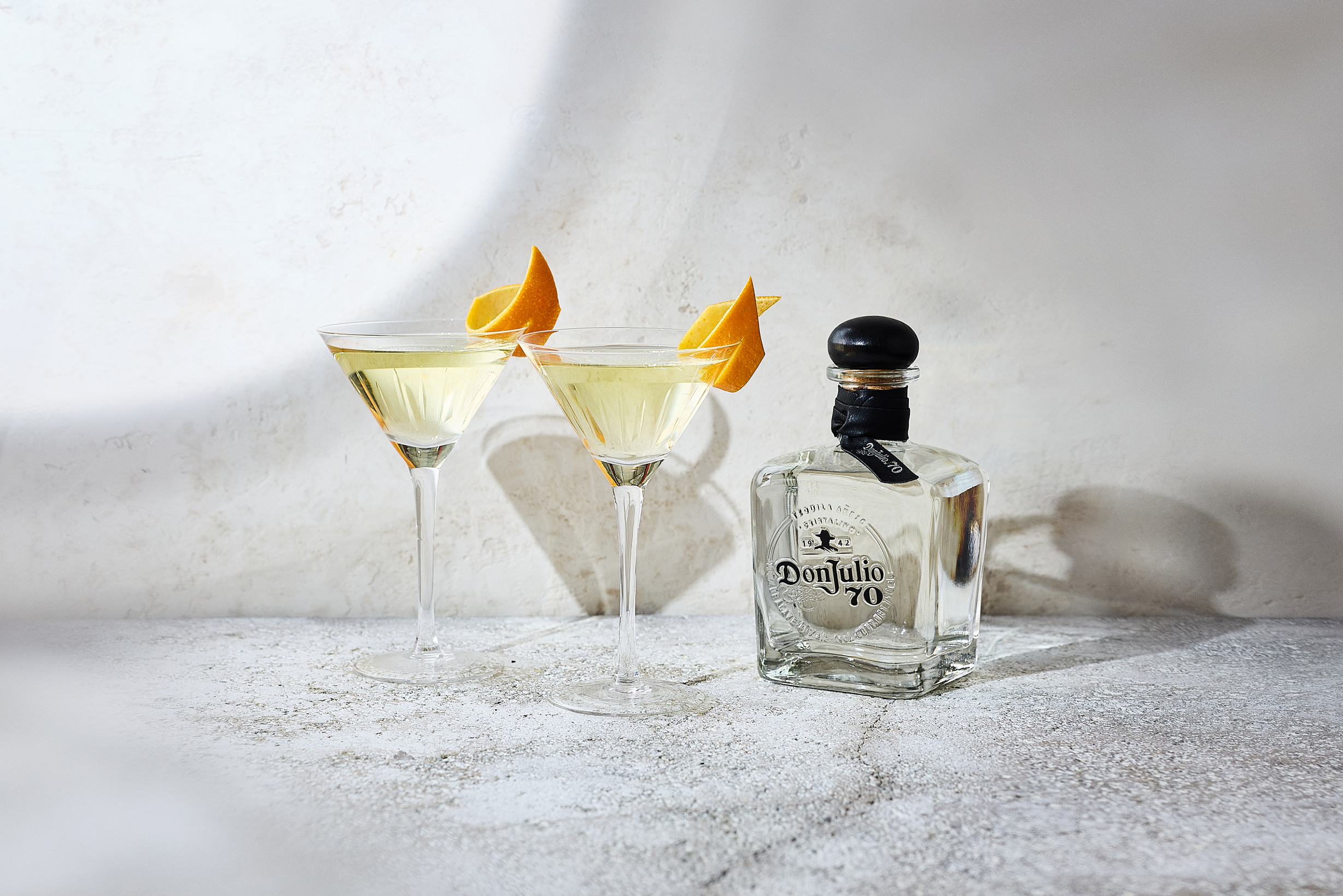 Maestro Martini made with Tequila Don Julio 70 Añejo Cristalino, created by Charles Joly
